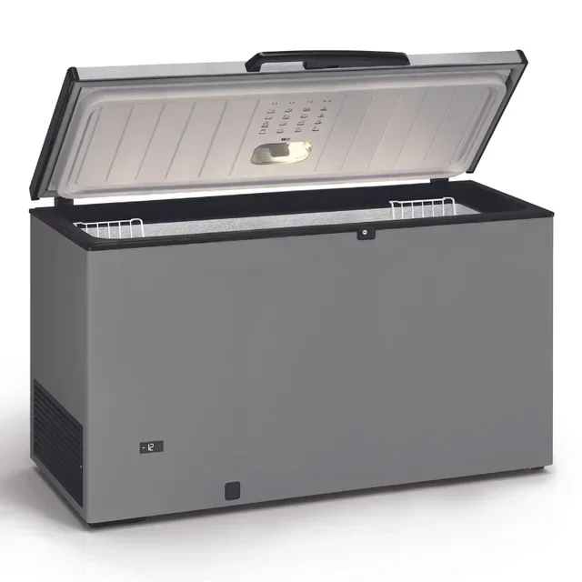 Chest Freezer 430L Stainless Steel Finish with Metal Lid