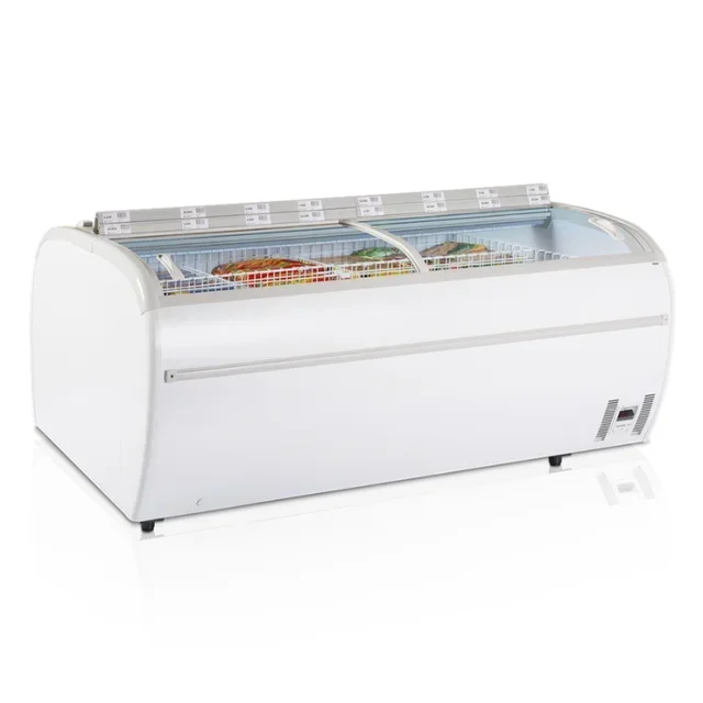 Chest Freezer 1255 Litres Double Curved Glass Lid