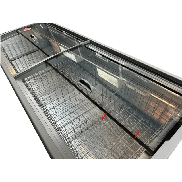 Freezer Horizontal Profissional 850 Litros - Acabamento Cinza para Comércio