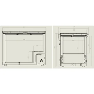 Edelstahl-Gefriertruhe 305 Liter mit Metalldeckel