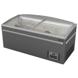 Freezer Horizontal 630 Litros Cinza Metalizado - Refrigeração Profissional Supermercado