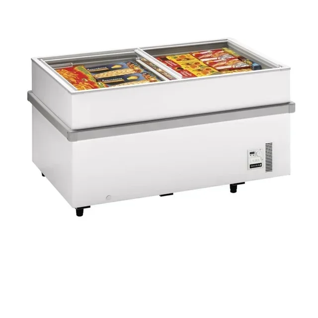 Flat Glass Sliding Lid Freezer - Capacity 459 L