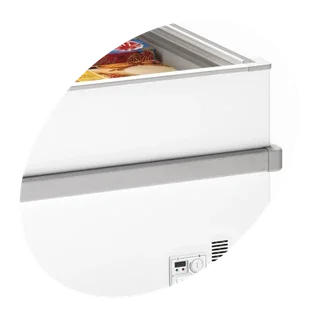 Congelador con Tapa Corrediza de Cristal Plano - Capacidad 459 L