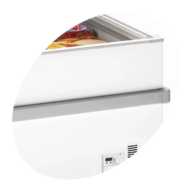 Congelador con Tapa Corrediza de Cristal Plano - Capacidad 459 L