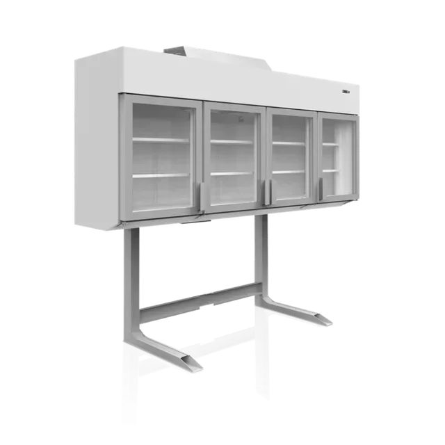 Congélateur Mural Armoire Supermarché 4 Portes 650L Blanc Professionnel