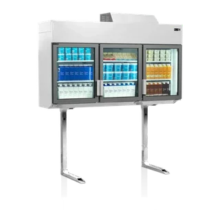 Congélateur Mural Armoire Supermarché Blanc 3 Portes 628 Litres