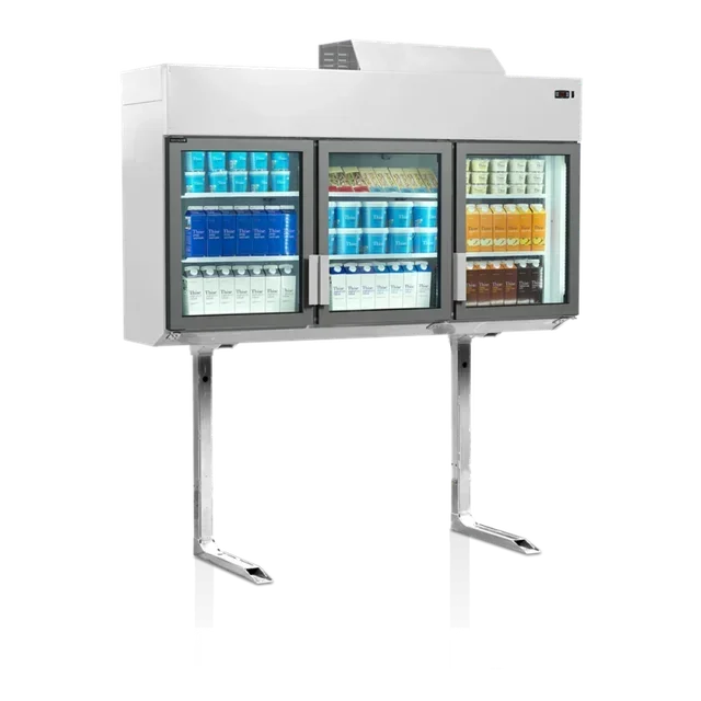 Congélateur Mural Armoire Supermarché Blanc 3 Portes 628 Litres