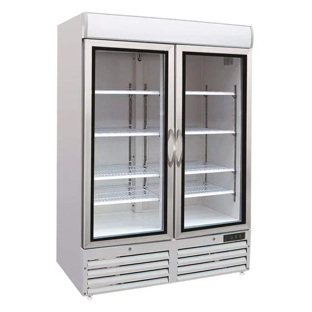 Professional Freezer Cabinet 2 Glass Doors 920 Liters
