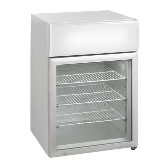 Table Top Mini Freezer White 113L - Glass Door