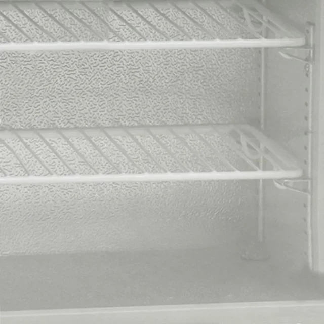 White Upright Mini Freezer 48L - Single Glass Door