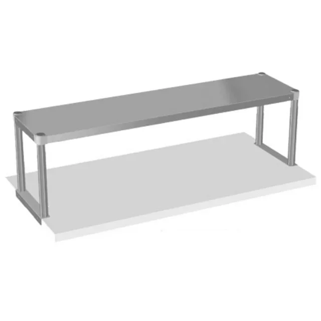 Stainless Steel Prep Table Wall Shelf - Length 120 cm - Height 40 cm