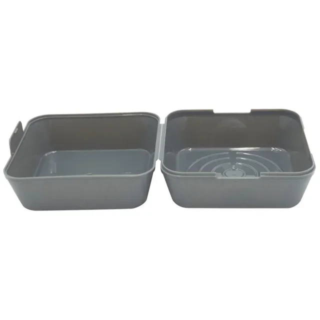 Eco-Friendly Grey Burger Box Size M - 24 Pieces in Polypropylene