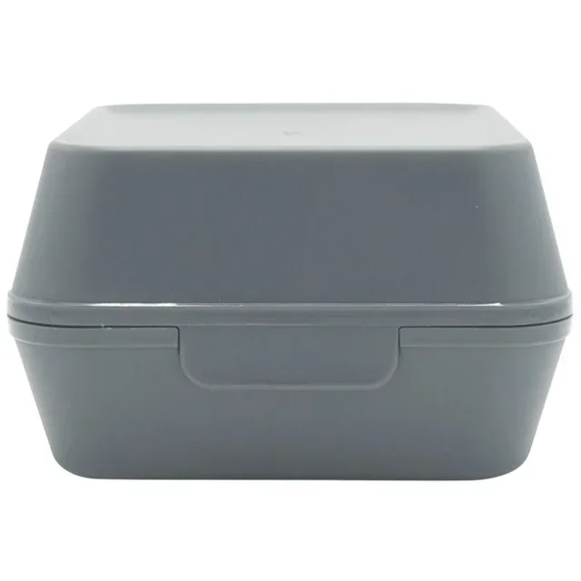 Eco-Friendly Grey Burger Box Size M - 24 Pieces in Polypropylene