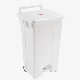 100 Litre Pedal Bin with White Lid