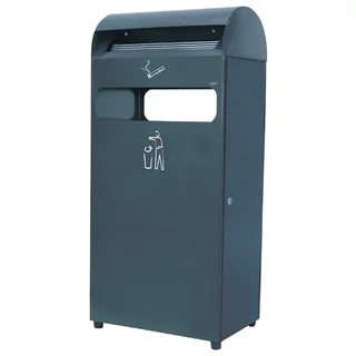 Conteneur à Déchets avec Cendrier Intégré - Capacité 48 Litres