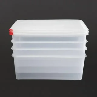 Gastronorm GN 1/1 Container 28 Liters - Pack of 4 Professional Storage Boxes