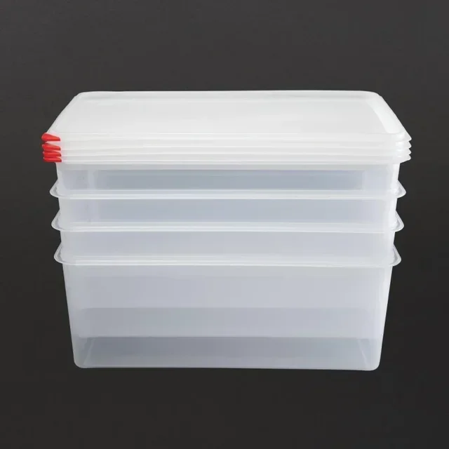 Gastronorm GN 1/1 Container 28 Liters - Pack of 4 Professional Storage Boxes