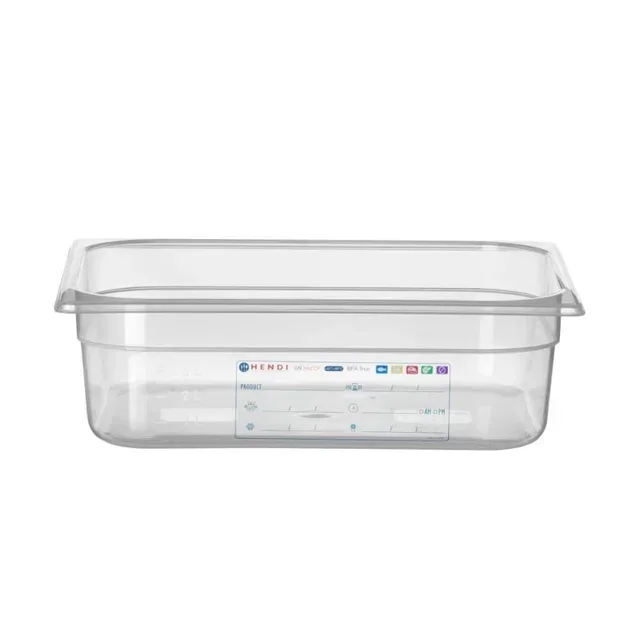 Gastronorm Container GN 1/2 6.5 Liters - Height 10 cm - Professional Food Pan