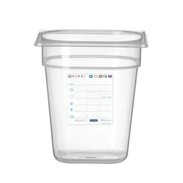 Gastronorm Container GN 1/6 - 3.4 Litres - Height 20 cm