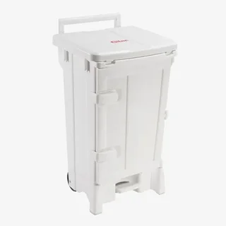Contenedor de Almacenamiento Polaris 90 Litros con Puerta y Tapa Blanca