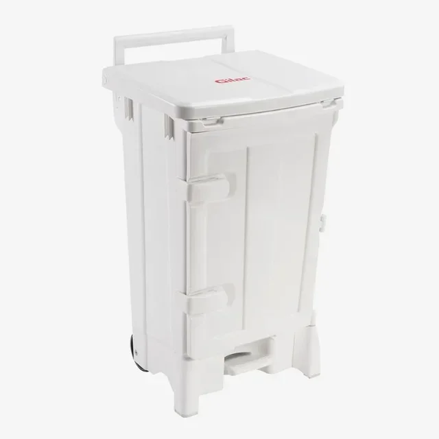 Conteneur de Stockage Polaris 90 Litres avec Porte et Couvercle Blanc
