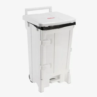 Contenedor de Almacenamiento Polaris 90 Litros con Puerta y Tapa Blanca