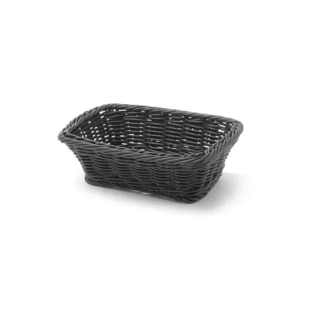 Black Bread Basket 190x130 mm - Bakery Storage