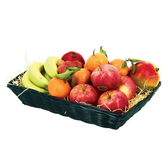 Corbeille de Bureau Dordogne Noire - Polypropylène 380 x 280 mm