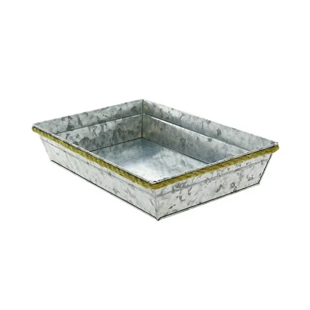 Desk Bin Metal Zinky Rectangular - 33 x 23 cm