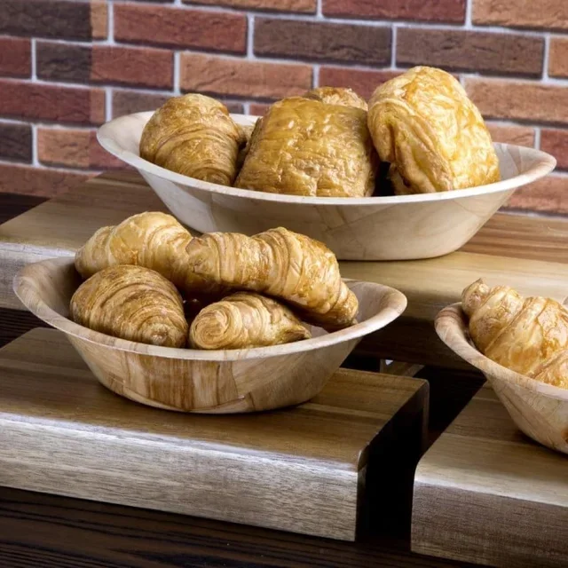 Small Oval Wood Bread Basket