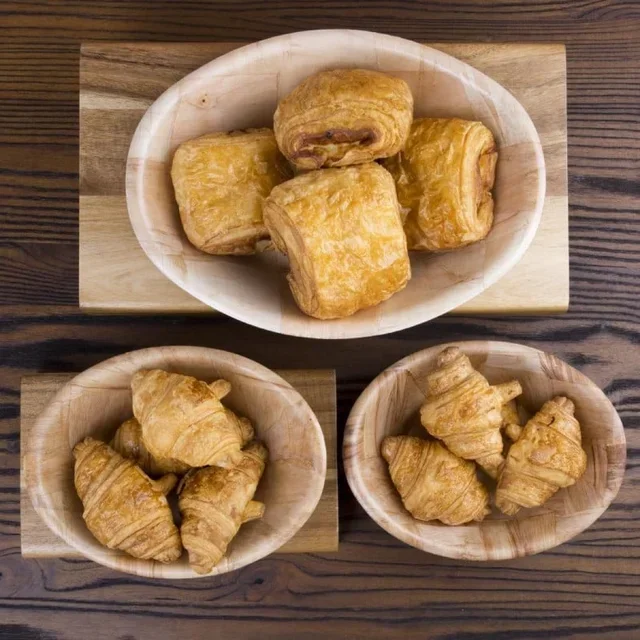 Small Oval Wood Bread Basket