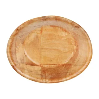 Small Oval Wood Bread Basket
