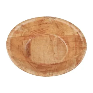 Small Oval Wood Bread Basket