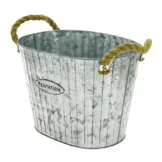 Ovale Zinkkorb 280 x 210 mm