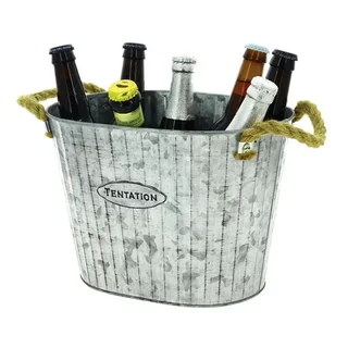 Ovale Zinkkorb 280 x 210 mm