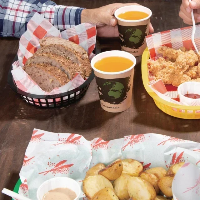 Black Oval Presentation Basket in Food-Grade Polypropylene