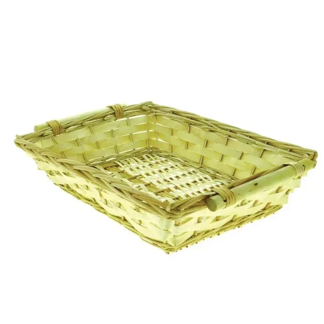 Cestino Rettangolare in Vimini Listello 500 x 350 mm