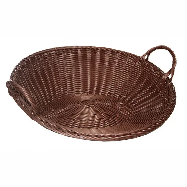 Corbeille de rangement Turbo polypropylène chocolat 500x430 mm