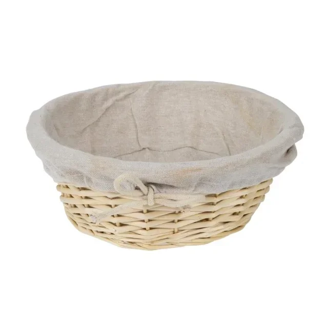 Round Woven Wicker Basket - 23 cm Diameter