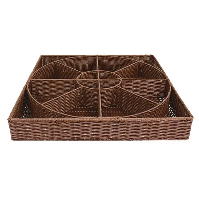 Rueda Storage Basket 16 Compartments - Chocolate Polypropylene - 800x800 mm