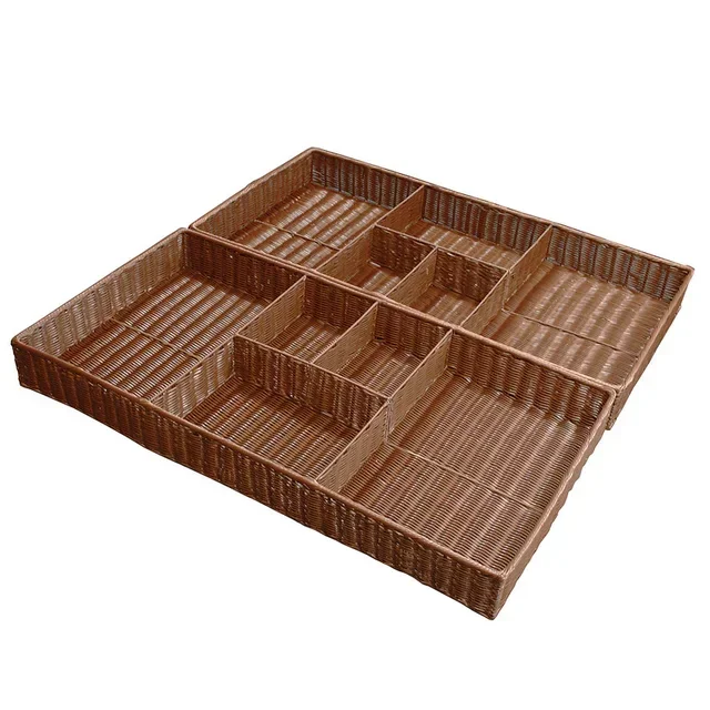 Cesta de Armazenamento Rueda 5 Compartimentos - Polipropileno Chocolate - 1200 x 600 mm