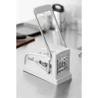 Manual French Fry and Vegetable Cutter - 2 Blades Included 10 mm and 13 mm