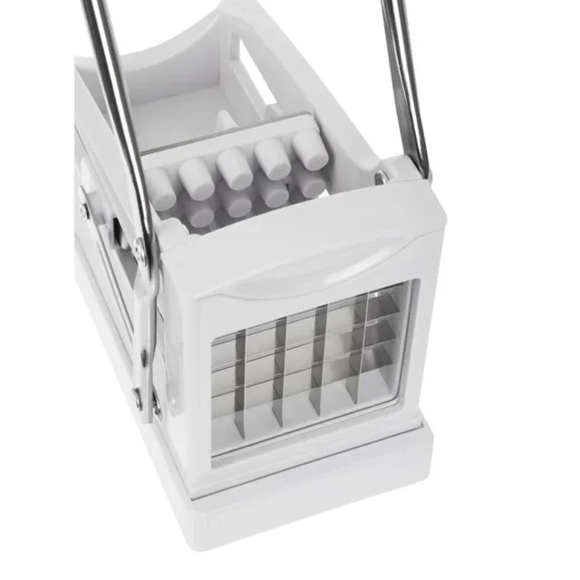 Manual French Fry and Vegetable Cutter - 2 Blades Included 10 mm and 13 mm