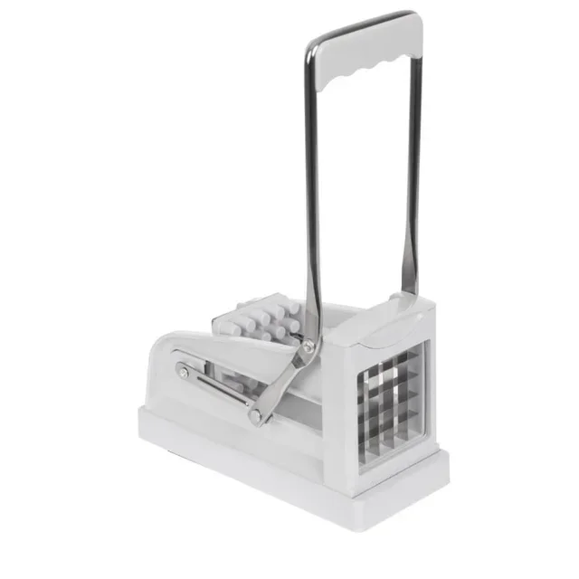 Manual French Fry and Vegetable Cutter - 2 Blades Included 10 mm and 13 mm