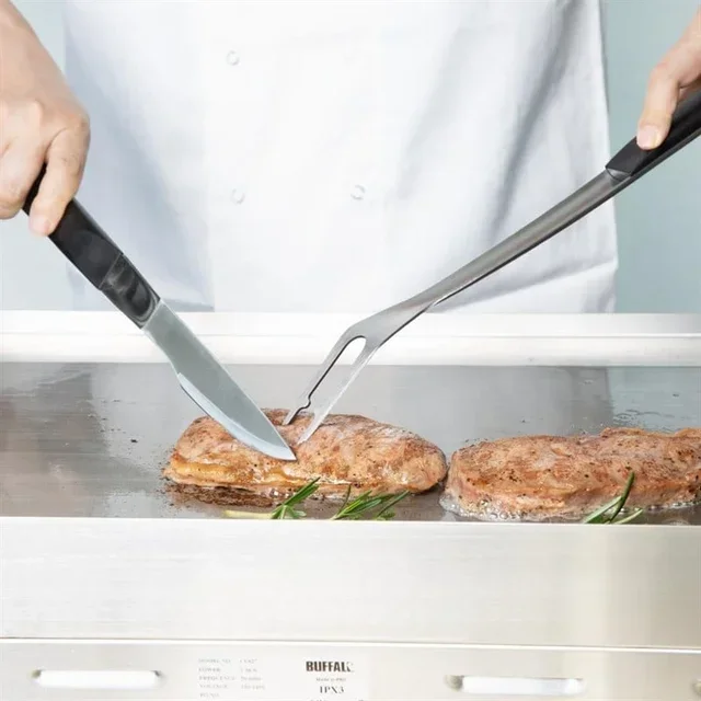 Couteau de Barbecue Professionnel avec Lame Dentelée