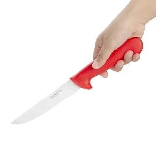Cuchillo para Deshuesar Rojo - Hoja Rígida 15 cm