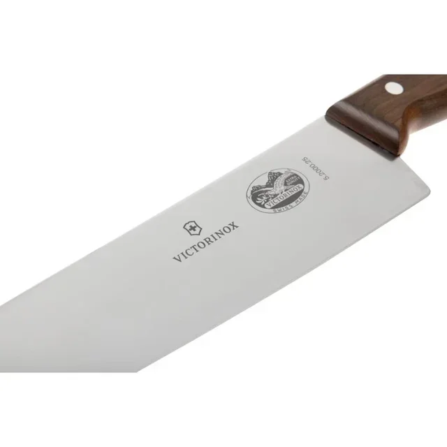 Chef's Knife with Natural Wood Handle - 25.5 cm Blade
