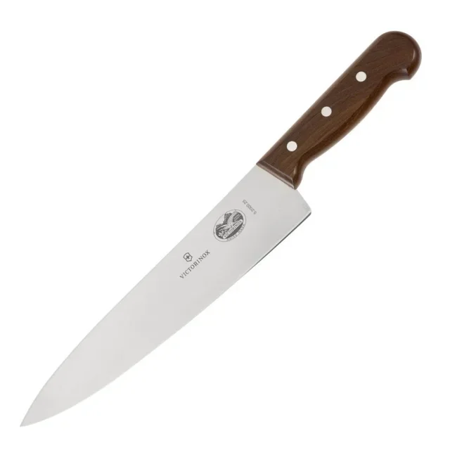Chef's Knife with Natural Wood Handle - 25.5 cm Blade