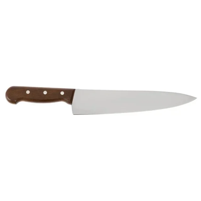 Chef's Knife with Natural Wood Handle - 25.5 cm Blade