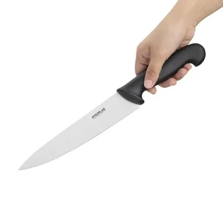 Coltello da Chef Nero Lama 21,5 cm - Acciaio Inossidabile